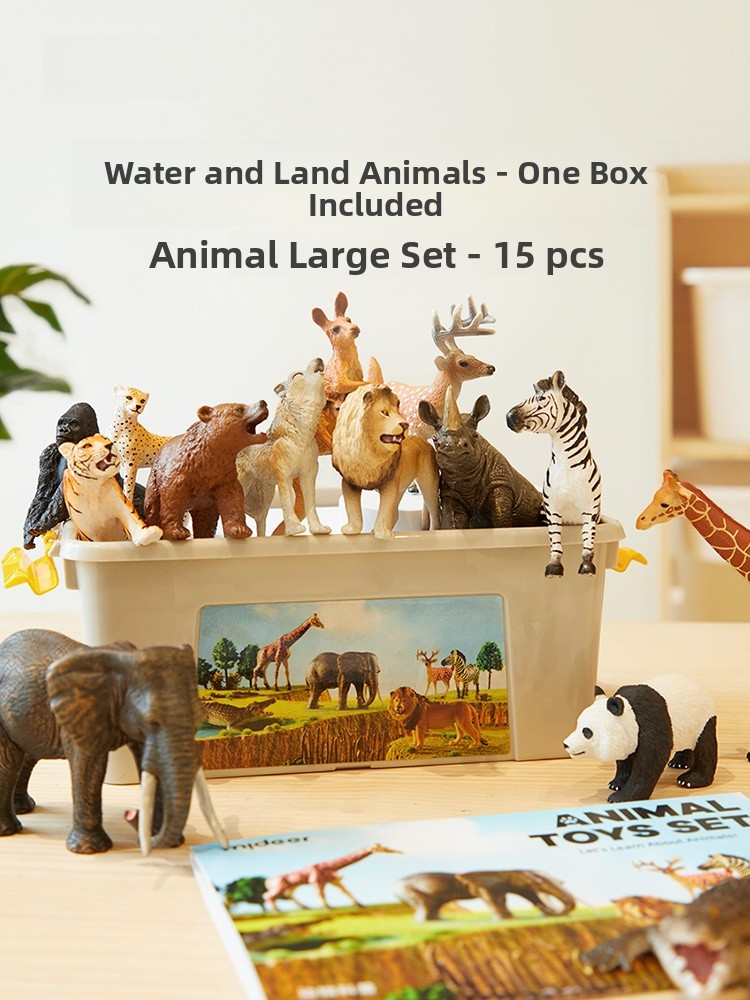 Marine Zoo - ミディアーダイナソー動物おもちゃセット ジュラ紀野生動物園 海洋生物農場モデル シミュレーション 子供用おもちゃ 静的フィギュア