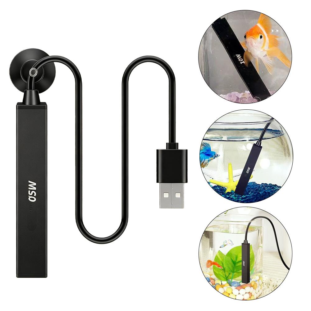 Aquarium Marine - ミニ USB 水族館ヒーター 5V 自動定温加熱ロッド小型水槽ベタボウルナノ水槽用安全