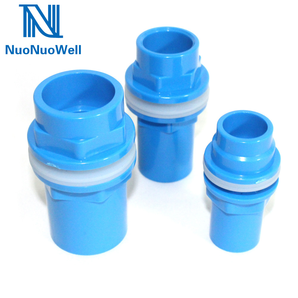 Aquarium Blue Marine - Nuonuowell-青いバルクヘッド,防水pvcパイプ継手,ウォータータンク出口,20/25/32/40mm