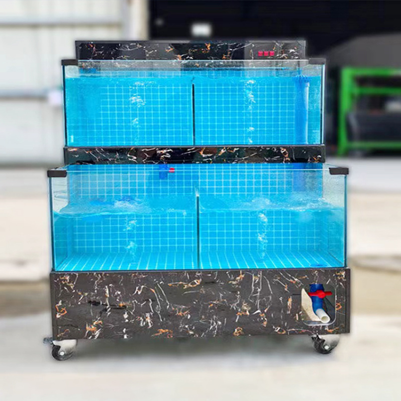 カスタムメイドの大型アクリルガラス水槽、屋外スペース用、サン - Aquarium Marine Salt のレビューと価格