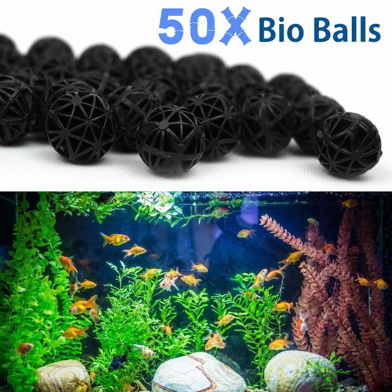 50個入り 16mm アクアリウム用バイオフィルターボール  - Marine Aquarium & Regional Centre のレビューと価格