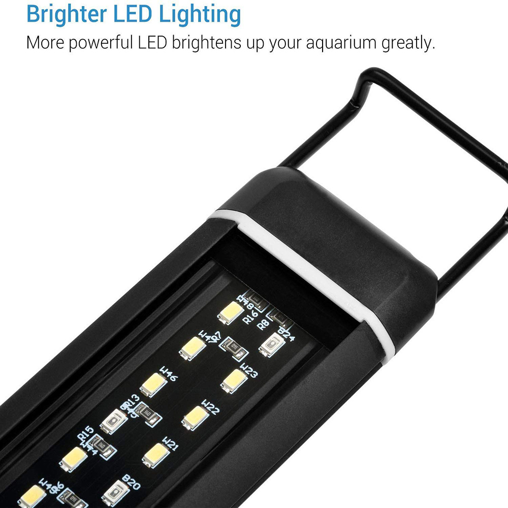 超高輝度led水族館ライト,拡張可能なブラケット付きの水槽ラ - Aquarium Blue Marine のレビューと価格