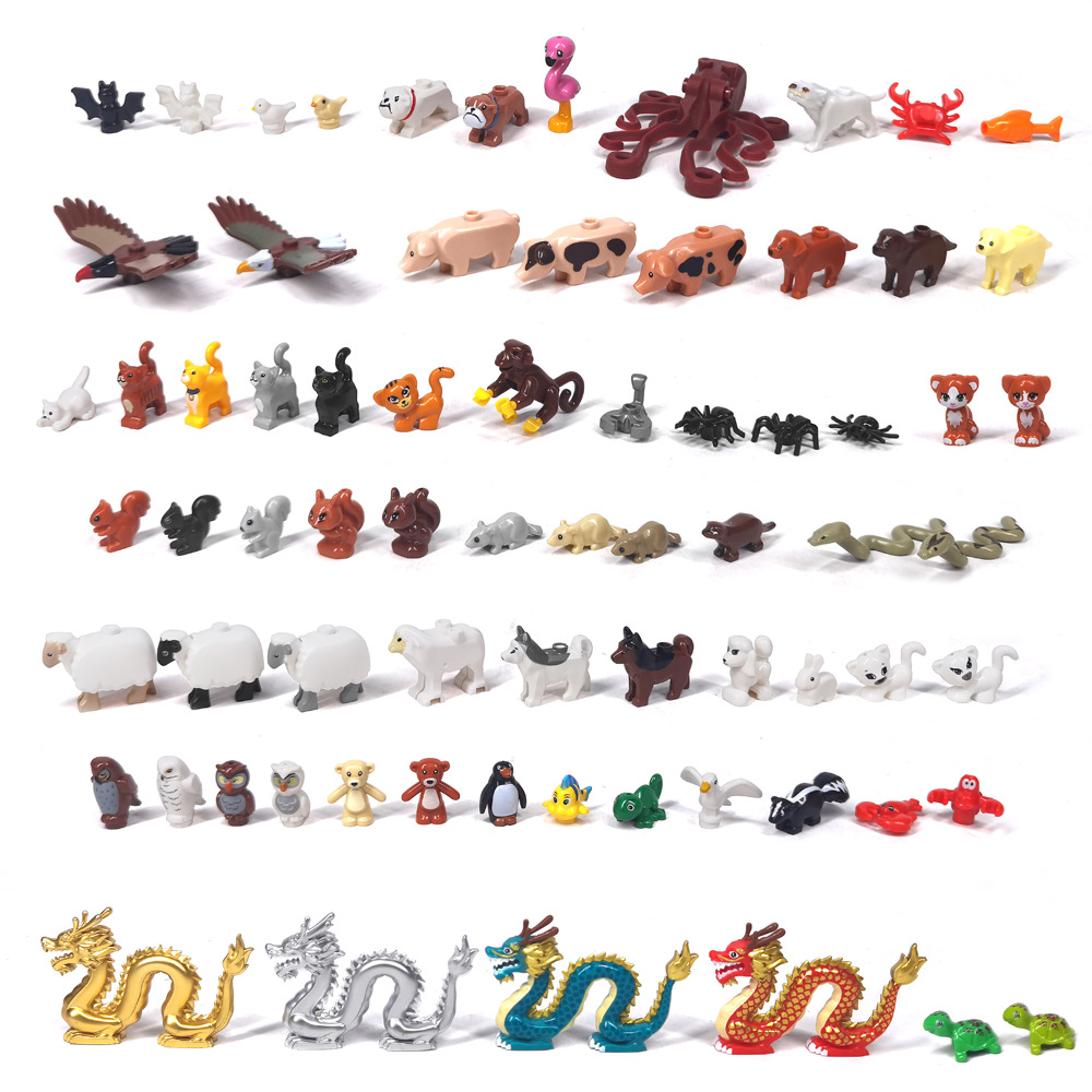 MOC 1 個プリント動物園動物コレクションカモメペンギン魚 - Marine Zoo のレビューと価格
