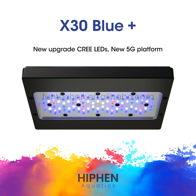 X30 Blue+ スマート 215W フルスペクトル Wi - Aquarium Blue Marine のレビューと価格