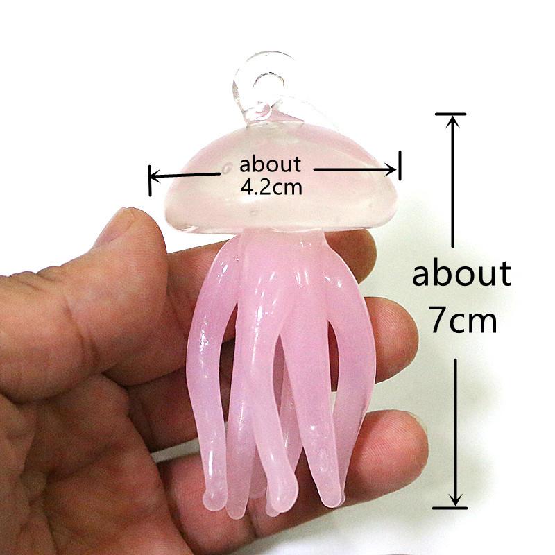 ピンククラゲガラスペンダントかわいい海洋動物魅力装飾品家庭用 - Marine Aquarium & Regional Centre のレビューと価格