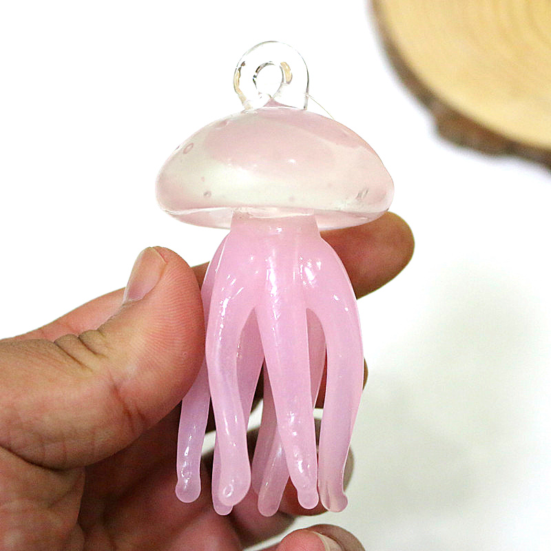 ピンククラゲガラスペンダントかわいい海洋動物魅力装飾品家庭用 - Marine Aquarium & Regional Centre のレビューと価格