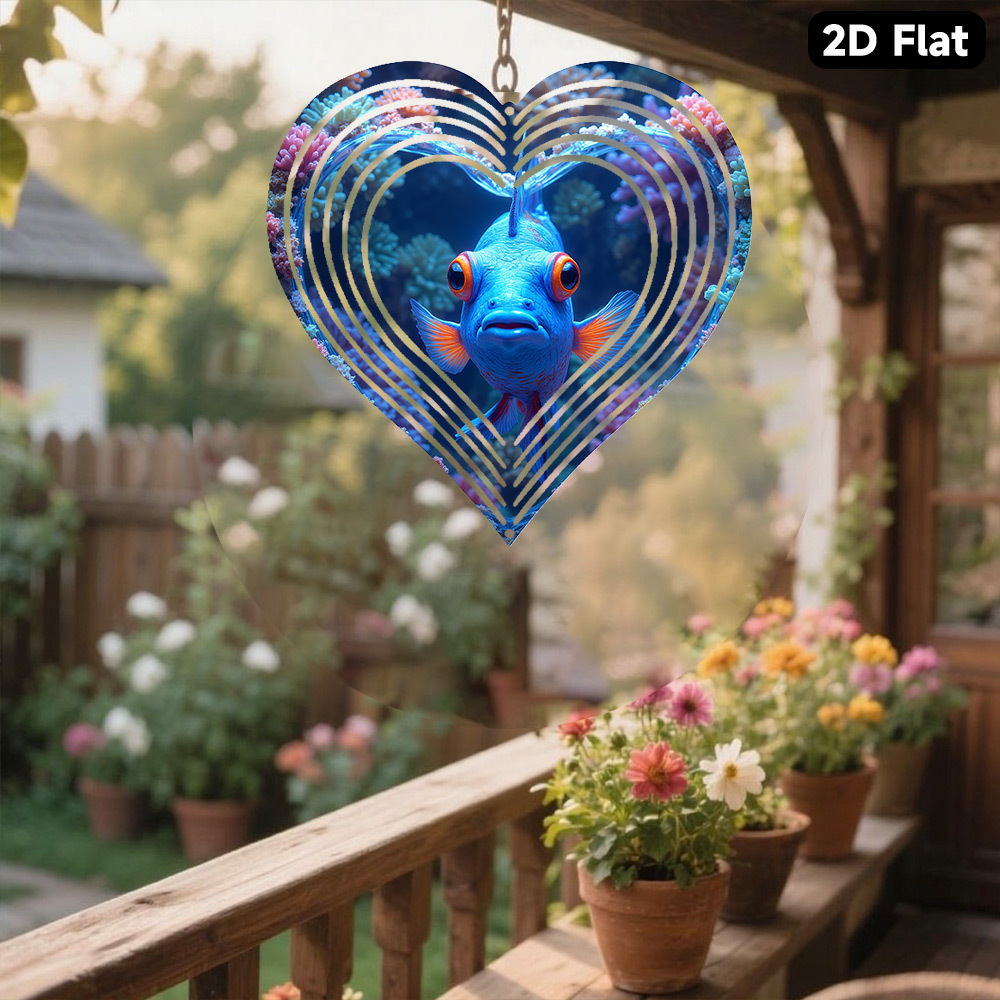 2Dフラット、1個入りボヘミアンブルーマンダリンフィッシュ風 - Aquarium Blue Marine のレビューと価格