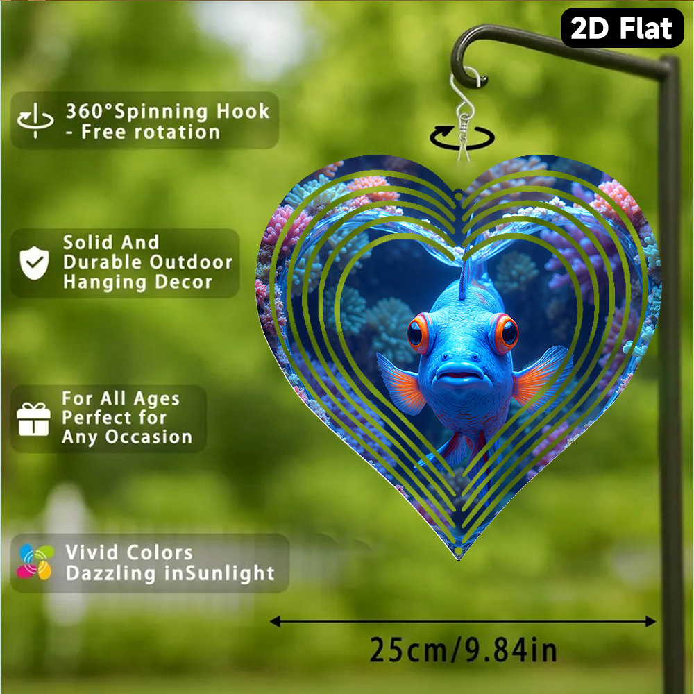 2Dフラット、1個入りボヘミアンブルーマンダリンフィッシュ風 - Aquarium Blue Marine のレビューと価格